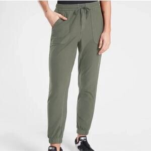 Athleta Farallon Jogger Pants Olive Green Size Medium